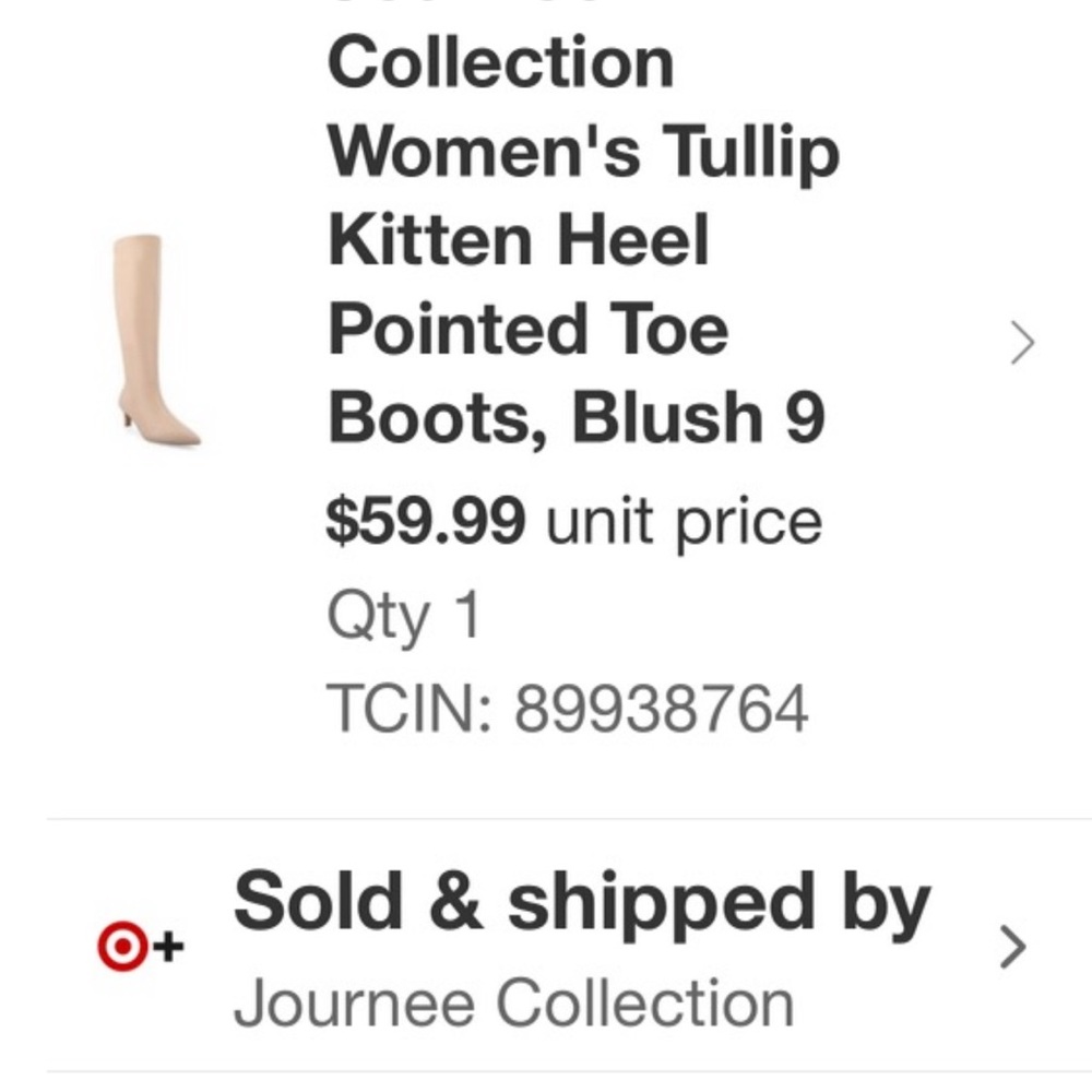 Journee Collection Tulip Kitten Heel Boots - Blush
